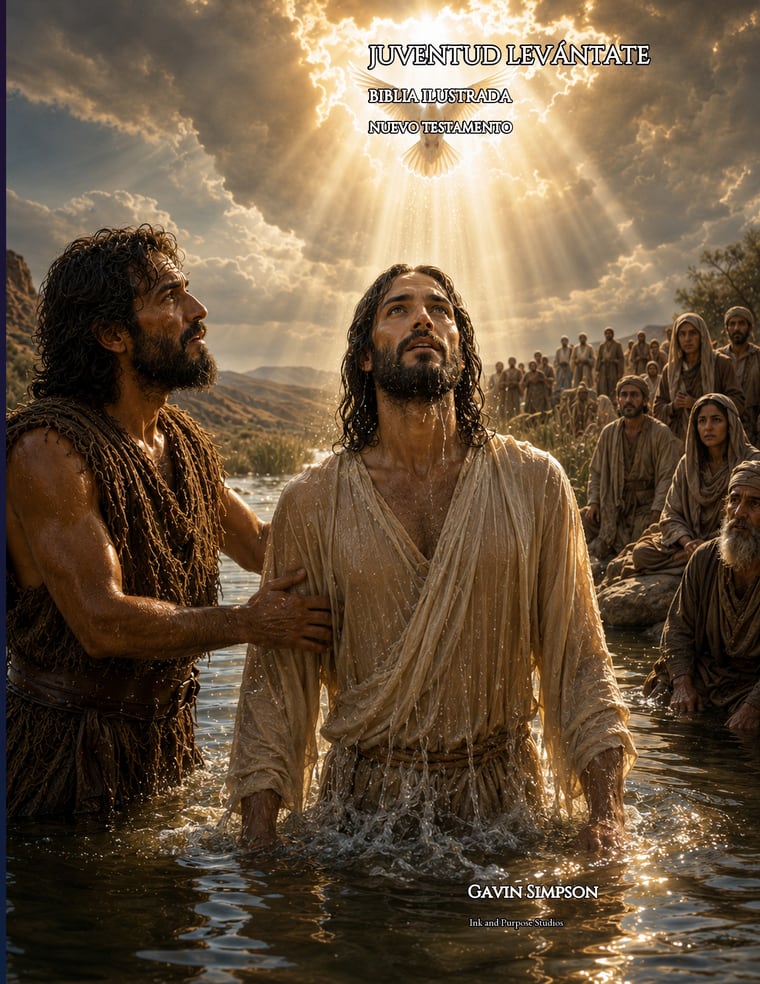 Portada en español de Biblia Ilustrada Juventud Levántate: Nuevo Testamento