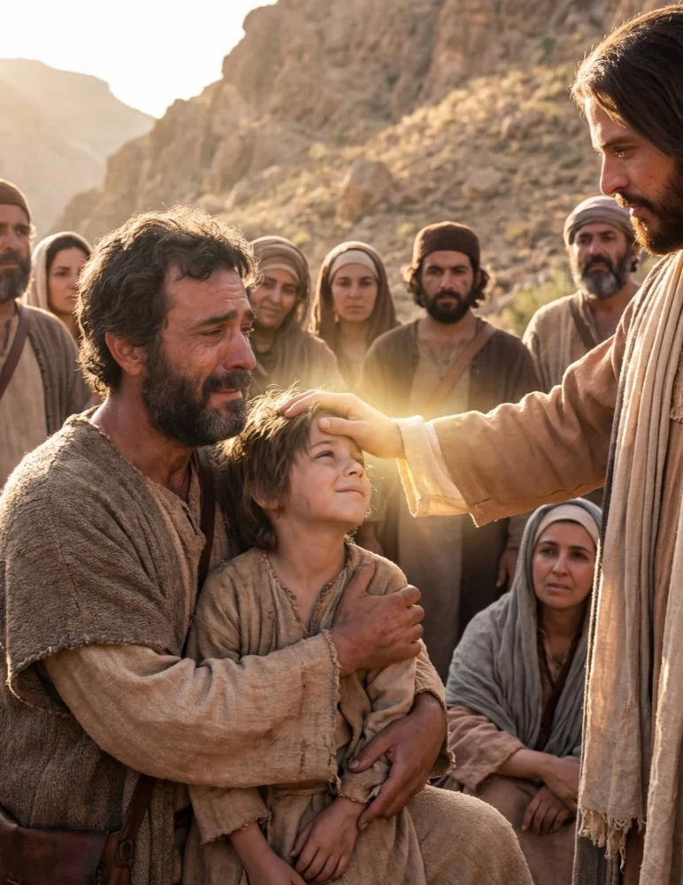 Jesus Heals a Boy with a Demon