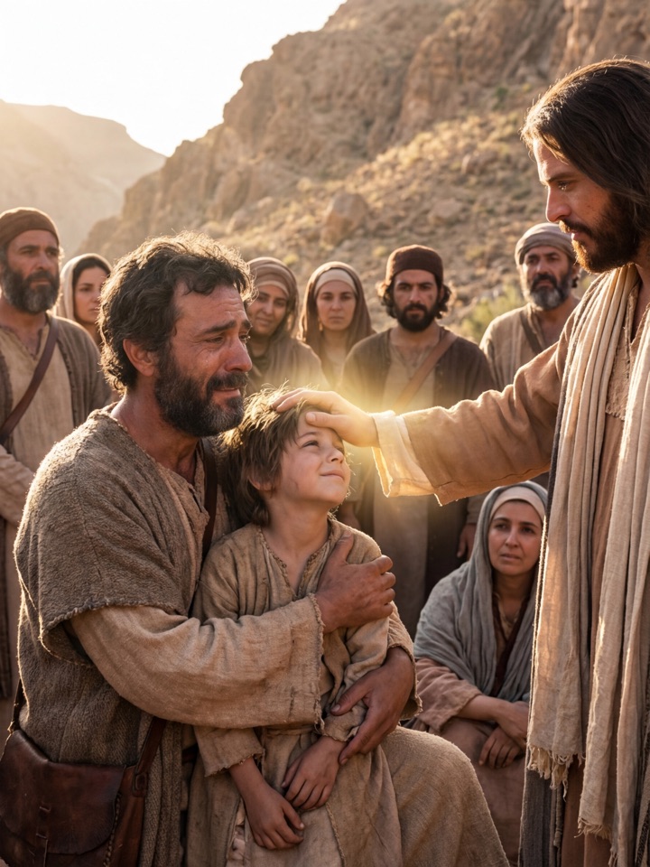 Jesus Heals a Boy with a Demon
