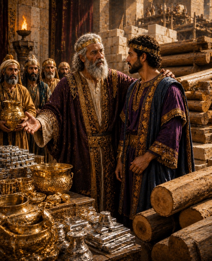 David Prepares Temple